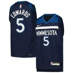 Anthony Edwards Minnesota Timberwolves Youth Swingman Jersey Icon Edition Navy | Nike discount