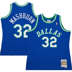 Jamal Mashburn Dallas Mavericks 1993/94 Hardwood Classics Swingman Jersey for sale Blue | Mitchell & Ness online