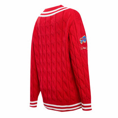 Buffalo Bills Pro Standard Women's Prep V-Neck Pullover Sweater Red