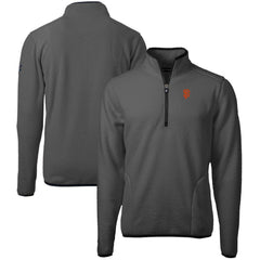San Francisco Giants Cutter & Buck Cascade Eco Sherpa Fleece Quarter-Zip Pullover Jacket - Gray - MLB Discount