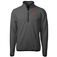 San Francisco Giants Cutter & Buck Cascade Eco Sherpa Fleece Quarter-Zip Pullover Jacket - Gray - MLB Discount