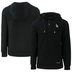 Los Angeles Dodgers Cutter & Buck Roam Eco Half-Zip Recycled Pullover Hoodie - Black - MLB on Sale