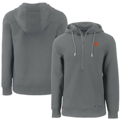 San Francisco Giants Cutter & Buck Roam Eco Half-Zip Recycled Pullover Hoodie - Gray - MLB Lifestyle