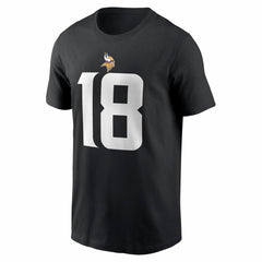 Nike Justin Jefferson Minnesota Vikings Name & Number T-Shirt Black