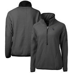 Colorado Rockies Cutter & Buck Women's Roam Cascade Eco Sherpa Fleece Half-Zip Pullover Jacket - Gray - MLB Online