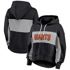 San Francisco Giants Profile Women's Plus Size Pullover Hoodie - Black - MLB Discount