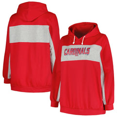 St. Louis Cardinals Profile Women's Plus Size Pullover Hoodie - Red - MLB Online