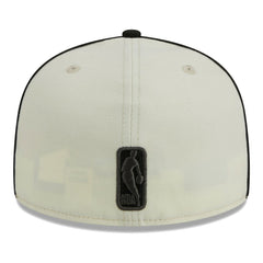 Brooklyn Nets Piping 2-Tone 59FIFTY Fitted Hat Cream/Black | New Era Near Me