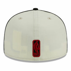 Miami Heat Piping 2-Tone 59FIFTY Fitted Hat Cream/Black | New Era US