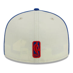 Philadelphia 76ers Piping 2-Tone 59FIFTY Fitted Hat Cream/Royal | New Era online