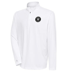 Houston Astros Antigua Metallic Tribute Quarter-Zip Top - White - MLB Sale