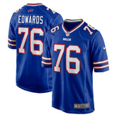 Nike David Edwards Buffalo Bills Game Jersey Royal