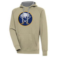 Buffalo Sabres Antigua Victory Pullover Hoodie - Khaki - NHL 200069191
