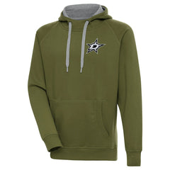 Dallas Stars Antigua Victory Pullover Hoodie - Olive - NHL 200069218