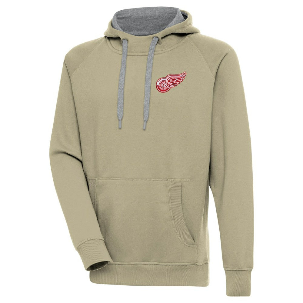 Detroit Red Wings Antigua Victory Pullover Hoodie - Khaki - NHL 200069221