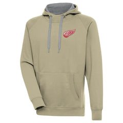 Detroit Red Wings Antigua Victory Pullover Hoodie - Khaki - NHL 200069221