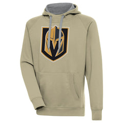 Vegas Golden Knights Antigua Victory Pullover Hoodie - Khaki - NHL 200069293