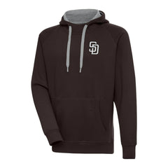 San Diego Padres Antigua Metallic Victory Pullover Hoodie - Brown - MLB Sale