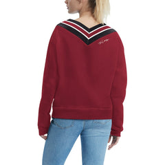 Arizona Cardinals Tommy Hilfiger Women's Heidi V-Neck Pullover Sweatshirt Cardinal