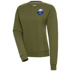 Buffalo Sabres Antigua Women's Victory Pullover Sweatshirt - Olive - NHL 200070102