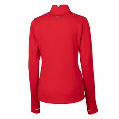 Cleveland Guardians Cutter & Buck Women's DryTec Traverse Stretch Quarter-Zip Pullover Top - Red - MLB Online