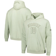 Justin Herbert Los Angeles Chargers Pro Standard Player Name & Number Pullover Hoodie Light Green