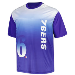 Philadelphia 76ers Big & Tall Sublimated T-Shirt Royal