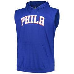 Philadelphia 76ers Big & Tall Jersey Muscle Pullover Hoodie Royal | Fanatics discount