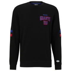 New York Giants BOSS X NFL Drive Crew Neck Pullover Sweatshirt Black/Royal