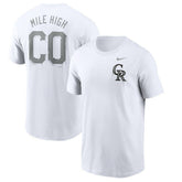 Colorado Rockies Nike Mile High Hometown T-Shirt - White - Nike Online