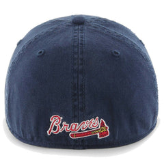 Atlanta Braves '47 Franchise Logo Fitted Hat - Navy - 47 brand on Sale