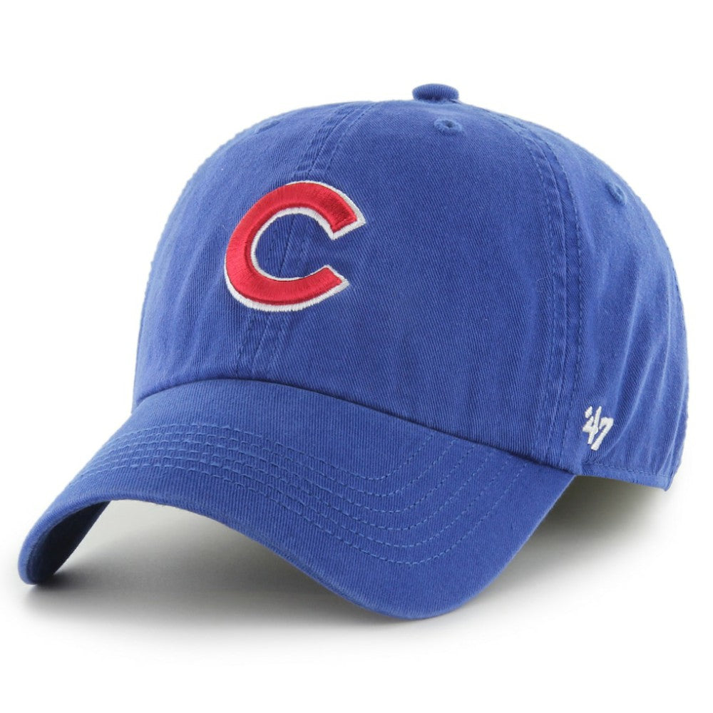 Chicago Cubs '47 Franchise Logo Fitted Hat - Royal - 47 brand Lifestyle