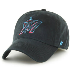 Miami Marlins '47 Franchise Logo Fitted Hat - Black - 47 brand Discount
