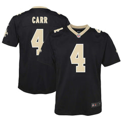 Nike Derek Carr New Orleans Saints Youth Game Jersey Black