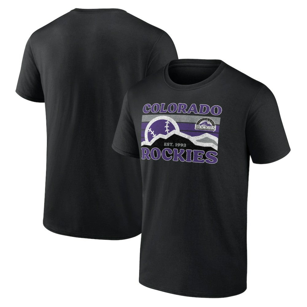 Colorado Rockies Hometown Mountain Scene T-Shirt - Black - MLB Online