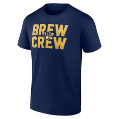 Milwaukee Brewers Hometown Brew Crew Fancy T-Shirt - Navy - MLB Discount