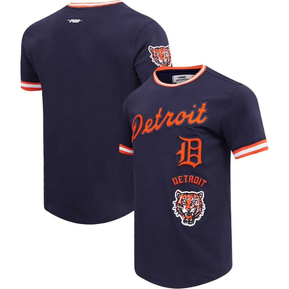 Detroit Tigers Pro Standard Cooperstown Collection Retro Classic T-Shirt - Navy - MLB Discount