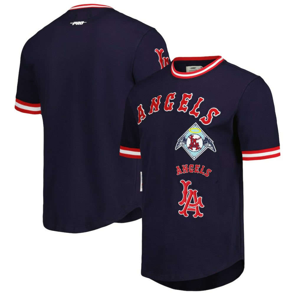 Los Angeles Angels Pro Standard Cooperstown Collection Retro Classic T-Shirt - Navy - MLB on Sale