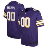 Nike Minnesota Vikings Youth Classic Custom Game Jersey Purple
