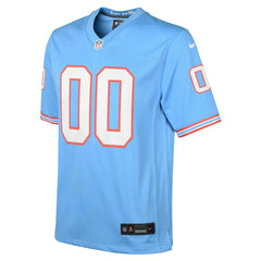 Nike Tennessee Titans Youth Oilers Throwback Custom Game Jersey Light Blue