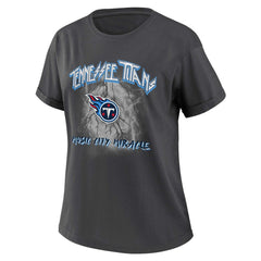 Tennessee Titans WEAR by Erin Andrews Women's Boyfriend T-Shirt Charcoal
