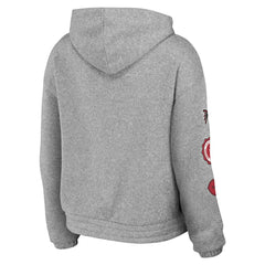 Atlanta Falcons WEAR by Erin Andrews Women's Full-Zip Hoodie Heather Gray