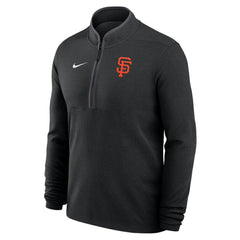San Francisco Giants Nike Dri-FIT Victory Half-Zip Pullover - Black - Nike Discount