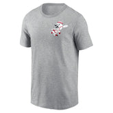 Cincinnati Reds Nike Cooperstown Collection Large Logo 2-Hit T-Shirt - Heather Gray - Nike Sale