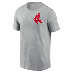 Boston Red Sox Nike Cooperstown Collection Large Logo 2-Hit T-Shirt - Heather Gray - Nike Discount