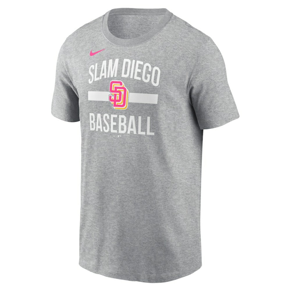 San Diego Padres Nike City Connect Arched Team Phrase T-Shirt - Heather Gray - Nike on Sale