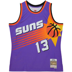 Steve Nash Phoenix Suns Hardwood Classics 1996/97 Tropical Swingman Jersey Purple | Mitchell & Ness online
