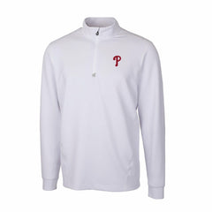 Philadelphia Phillies Cutter & Buck Traverse Stretch Quarter-Zip Pullover Top - White - MLB Online