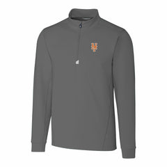New York Mets Cutter & Buck Traverse Stretch Quarter-Zip Pullover Top - Gray - MLB Online