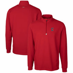 Cleveland Guardians Cutter & Buck Traverse Stretch Quarter-Zip Pullover Top - Red - MLB Online